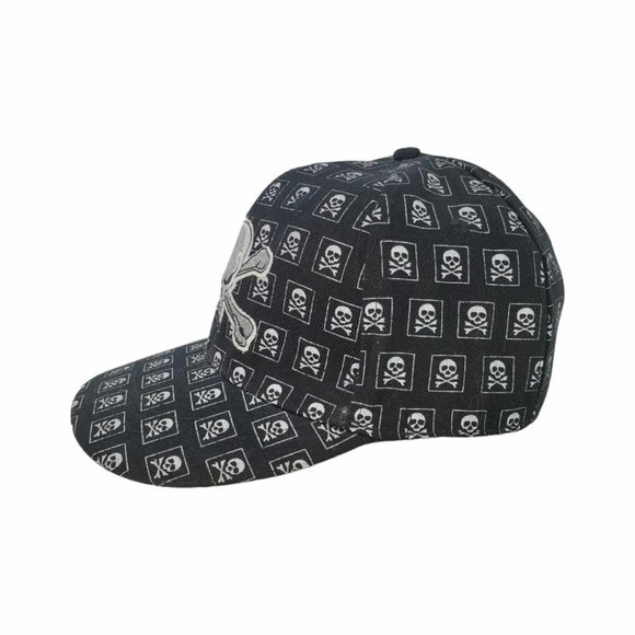 Haina Skull Hat 7 1/8 - Black, White - Picture 7 of 9